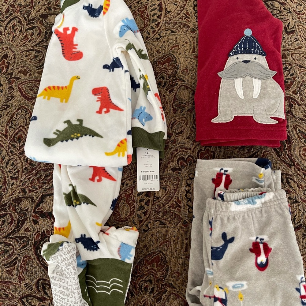 Carter’s Infant warm winter PJ’s pajamas